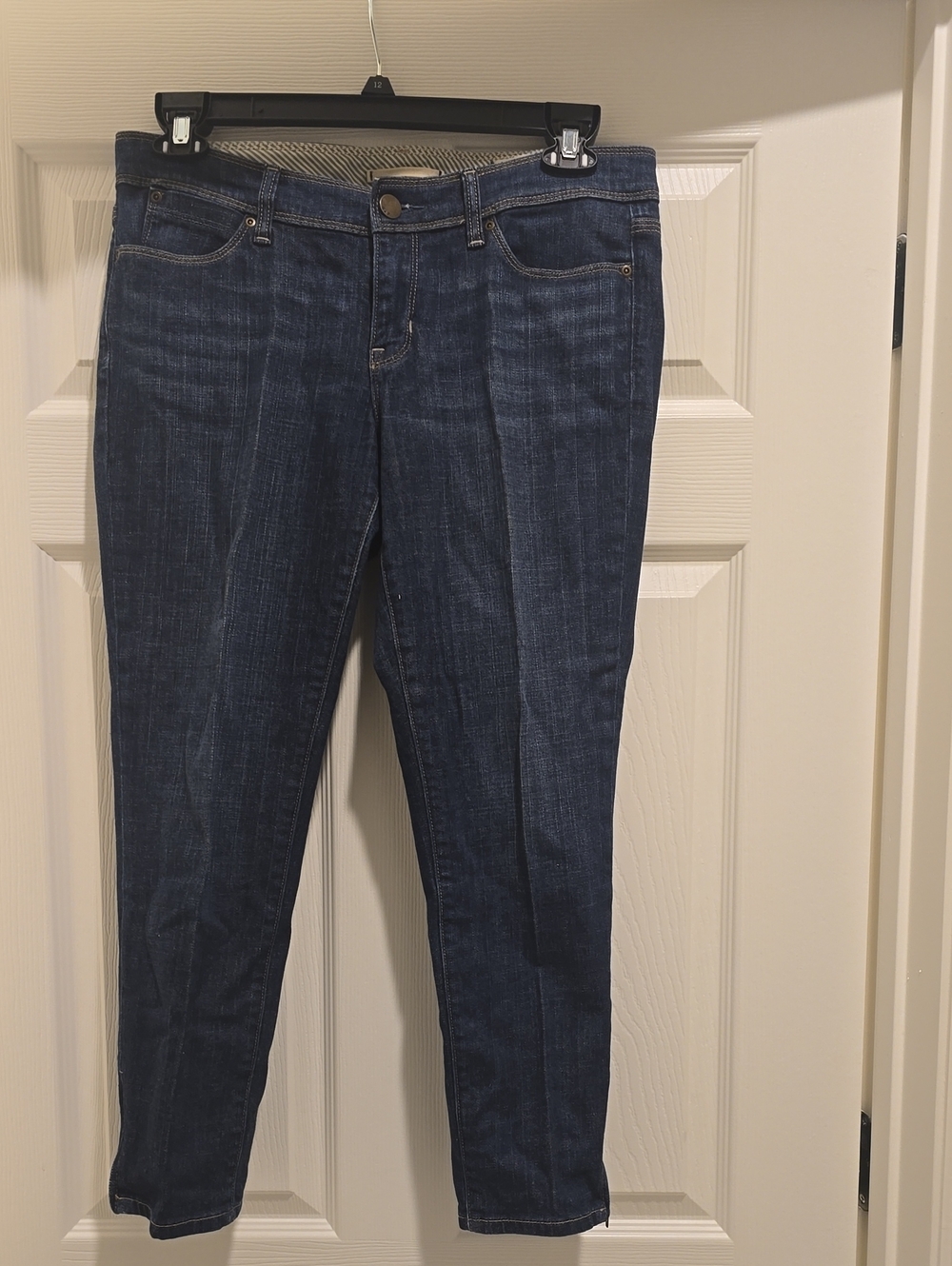Women's Dark Blue Straight-Leg Ankle Jeans